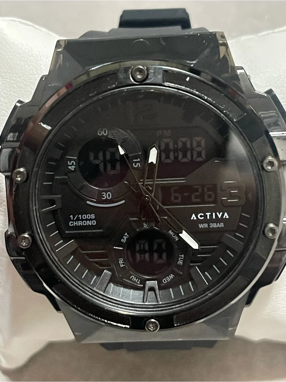 Activa Virtux X Invicta Analog & Digital Men's Watch - 51mm. Black , new
